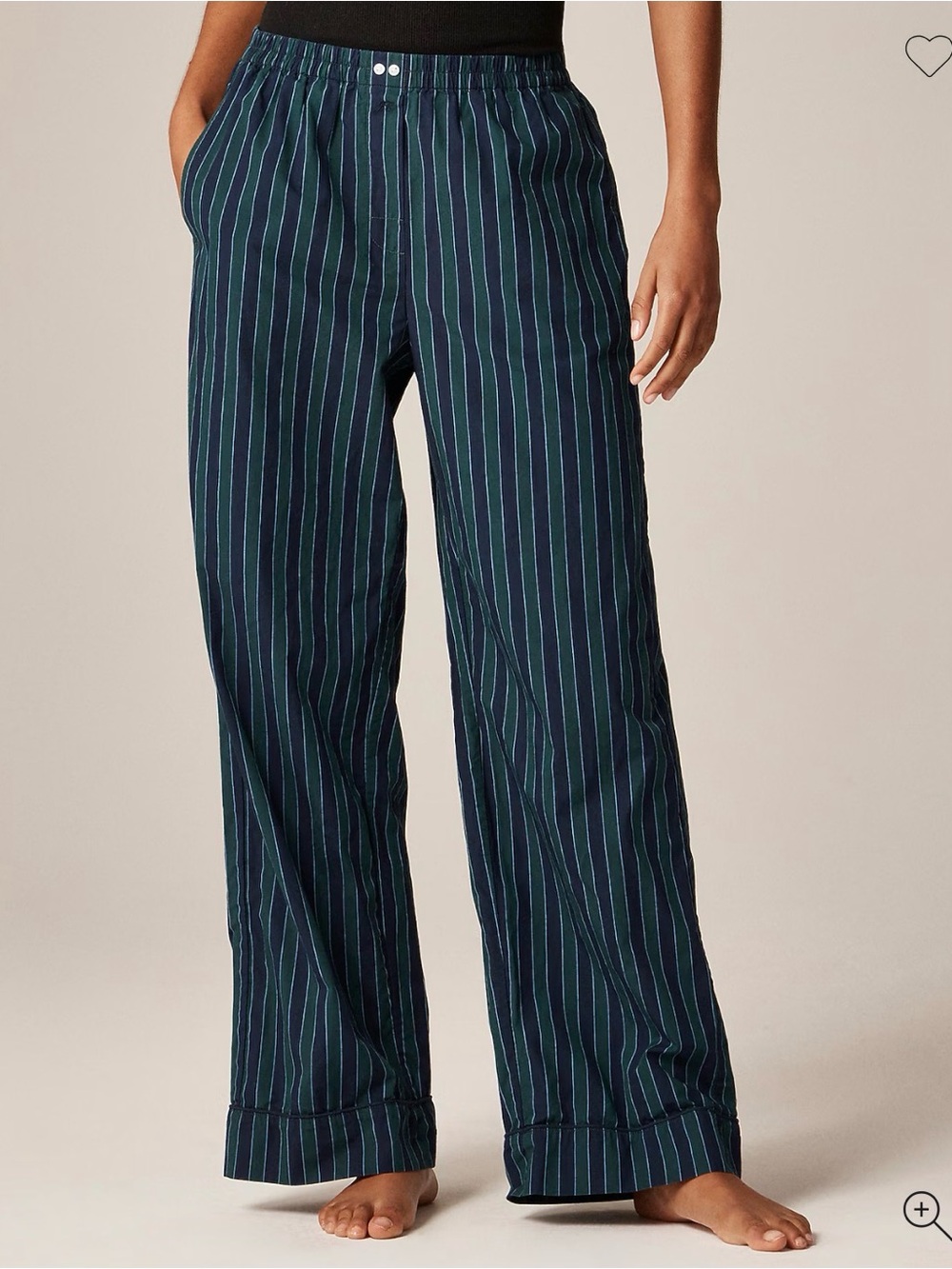 NWT J Crew Cotton Poplin Pajama Pant XS